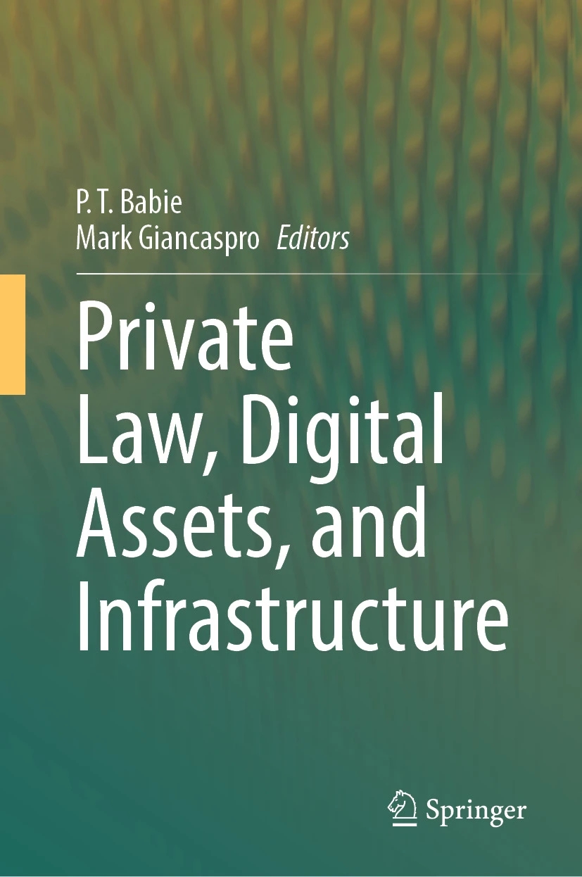 Book cover: Private Law, Digital Assets, and Infrastructure